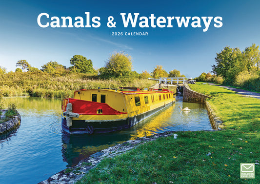 Canals & Waterways A4 Calendar 2026