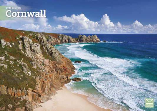 Cornwall A4 Calendar 2026