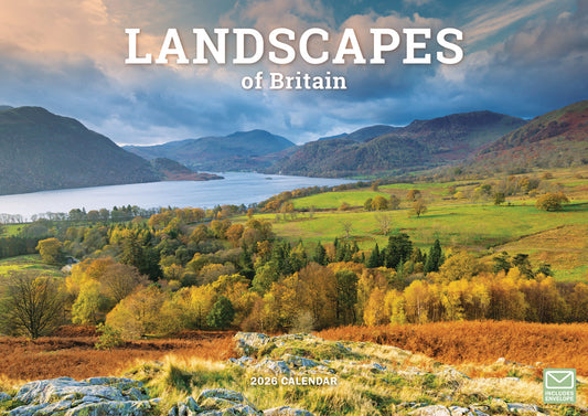 Landscapes of Britain A4 Calendar 2026