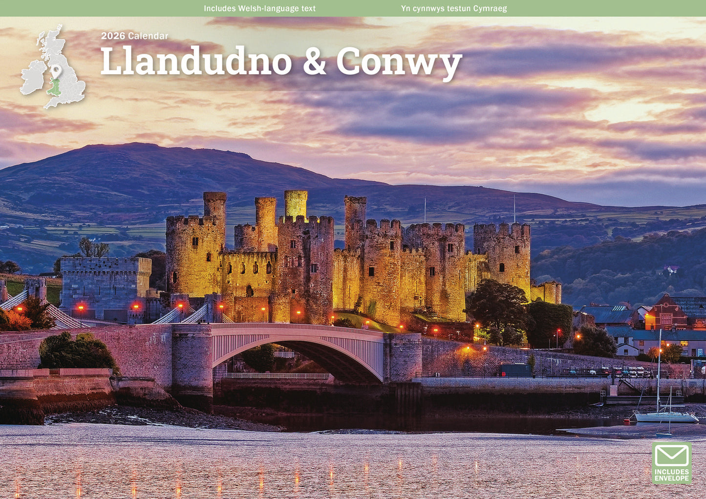 Llandudno and Conwy A4 Calendar 2026