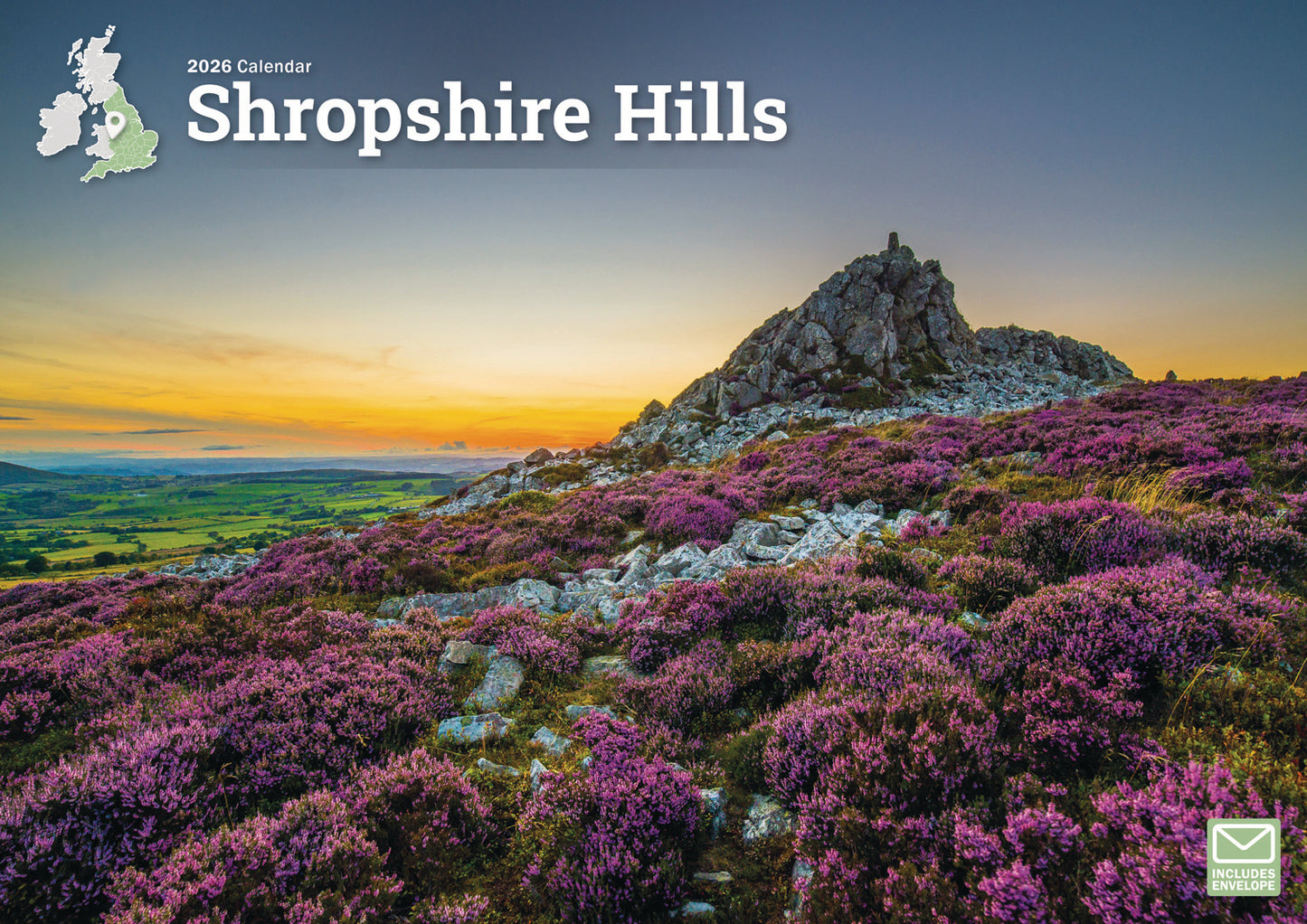 Shropshire Hills A4 Calendar 2026