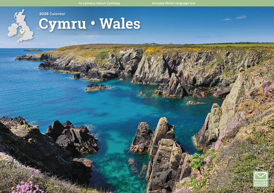 Wales A4 Calendar 2026