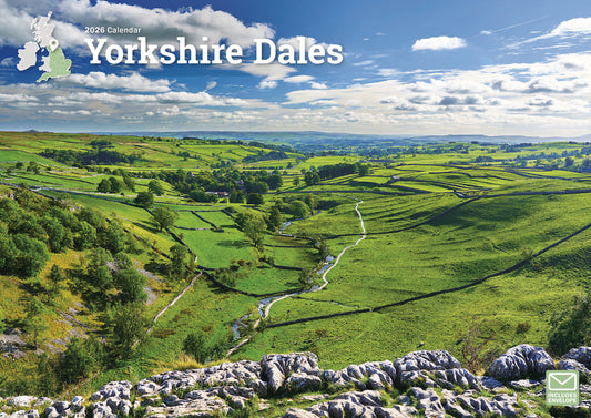 Yorkshire Dales A4 Calendar 2026