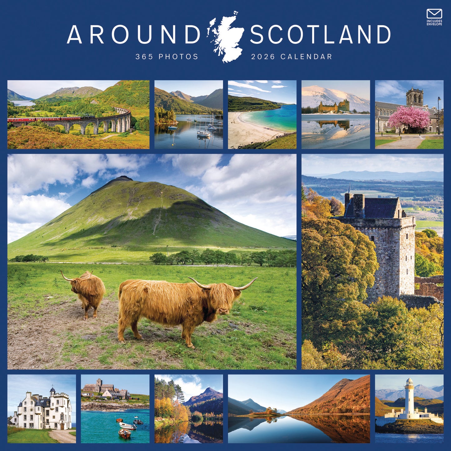 Around Scotland Wall Calendar 2026