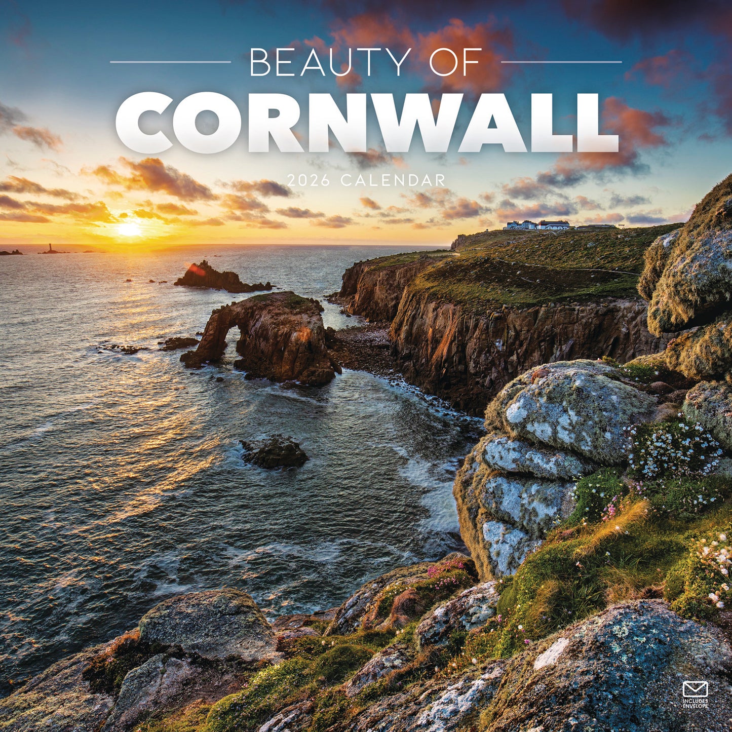 Beauty of Cornwall Wall Calendar 2026