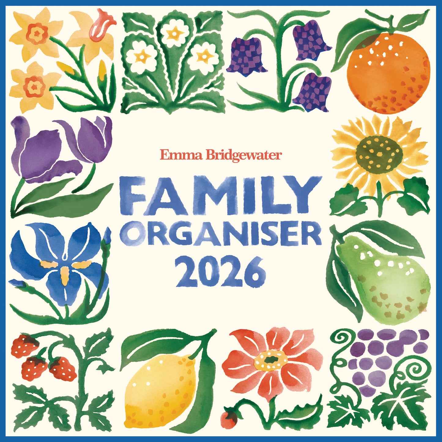 Emma Bridgewater Fruit and Flowers Tiles WTV Planner Wall Calendar 2026