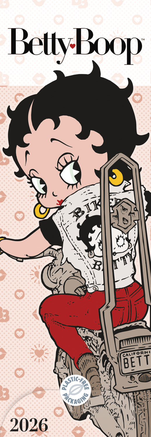 Betty Boop Slim Calendar 2026