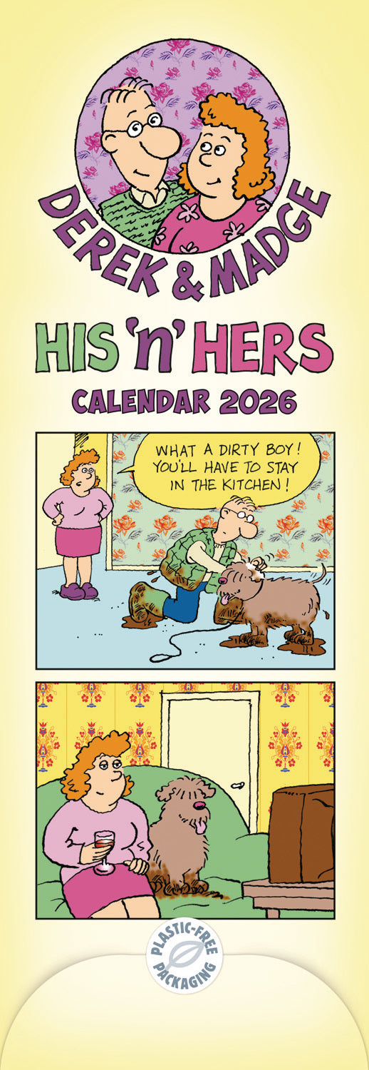 Derek & Madge His n Hers Planner Slim Calendar 2026