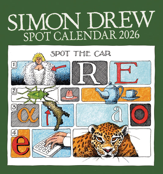 Simon Drew Easel Calendar 2026