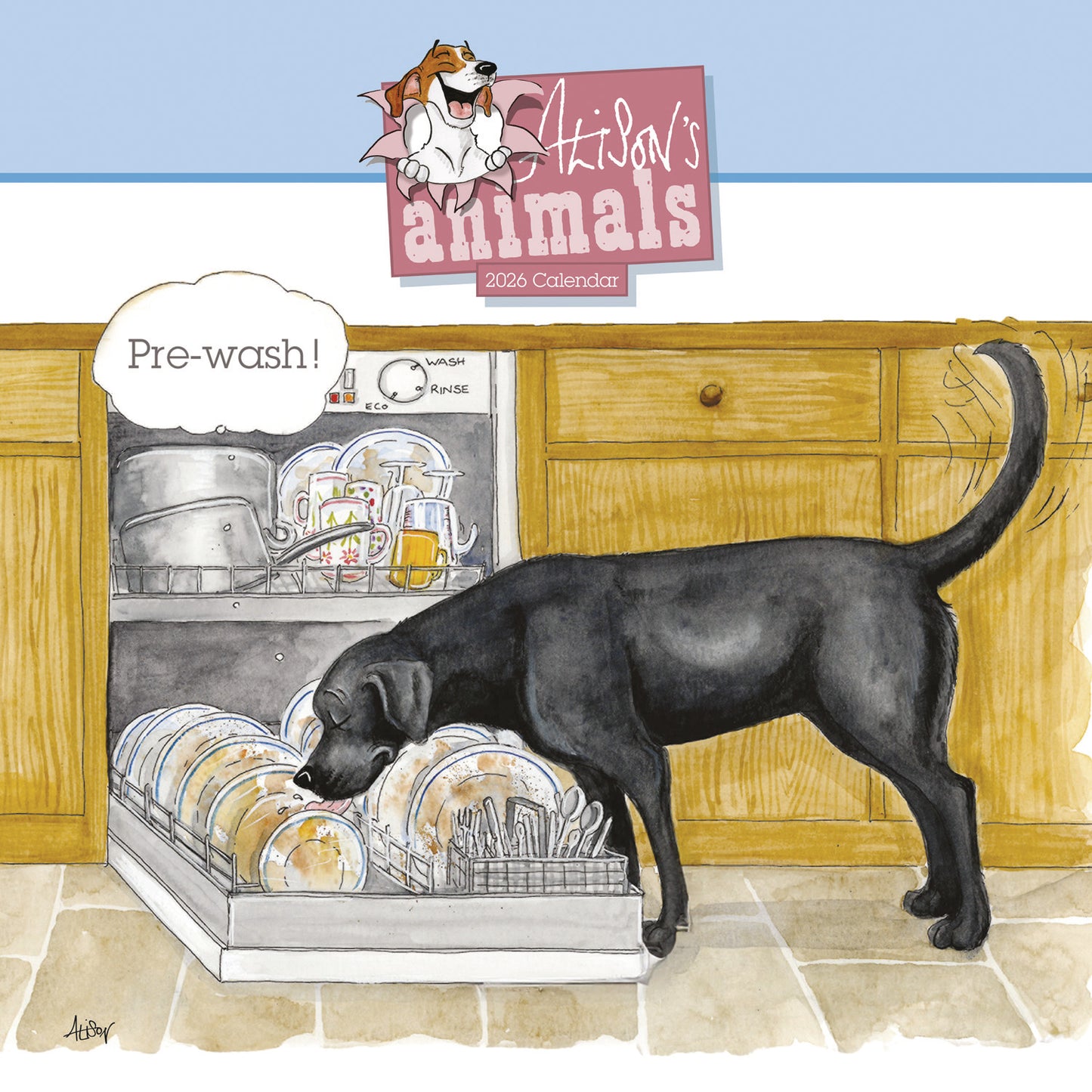 Alisons Animals Wiro Wall Calendar 2026