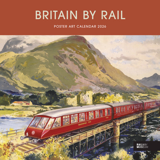 Britain By Rail NRM Wiro Wall Calendar 2026