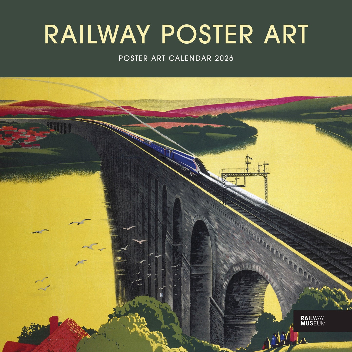 Railway Poster Art NRM Wall Calendar 2026