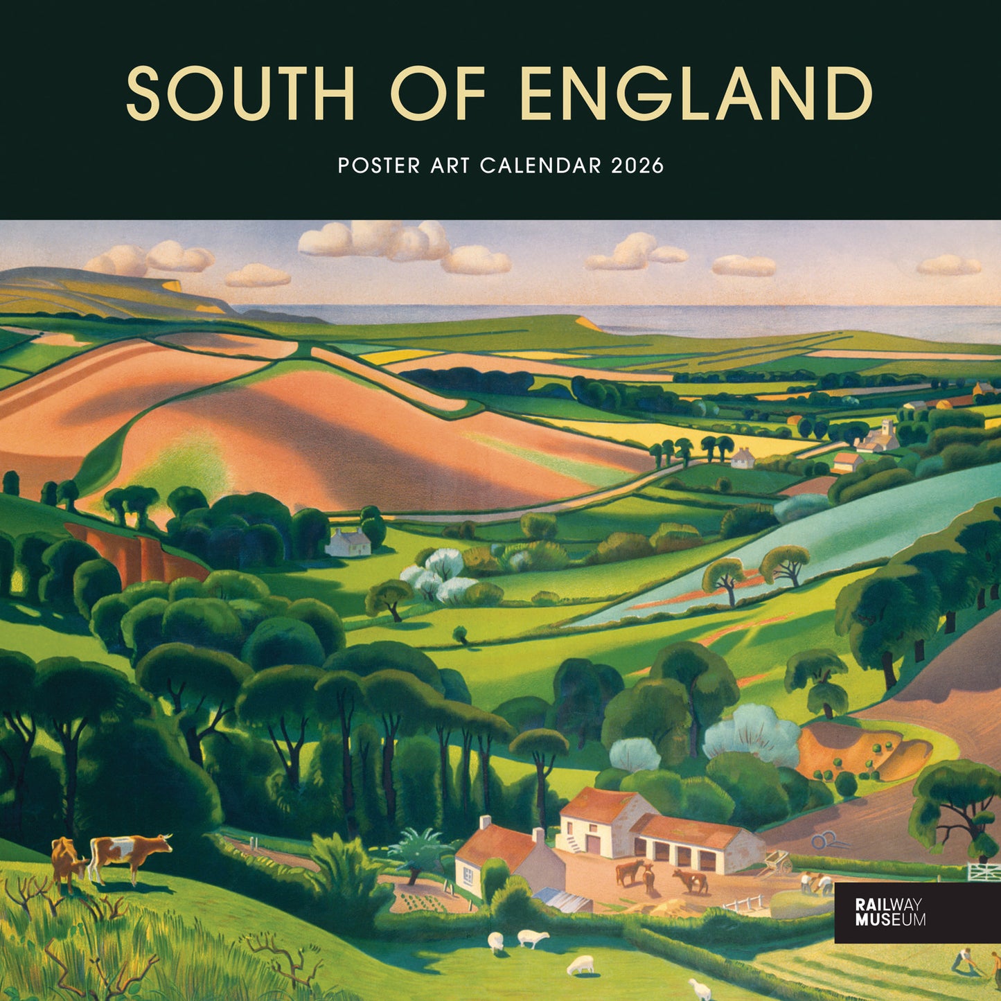 South of England Poster Art NRM Wiro Wall Calendar 2026