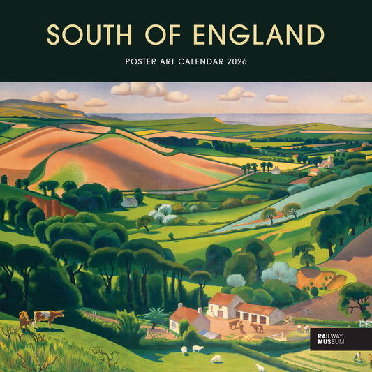 South of England Poster Art NRM Wiro Wall Calendar 2026