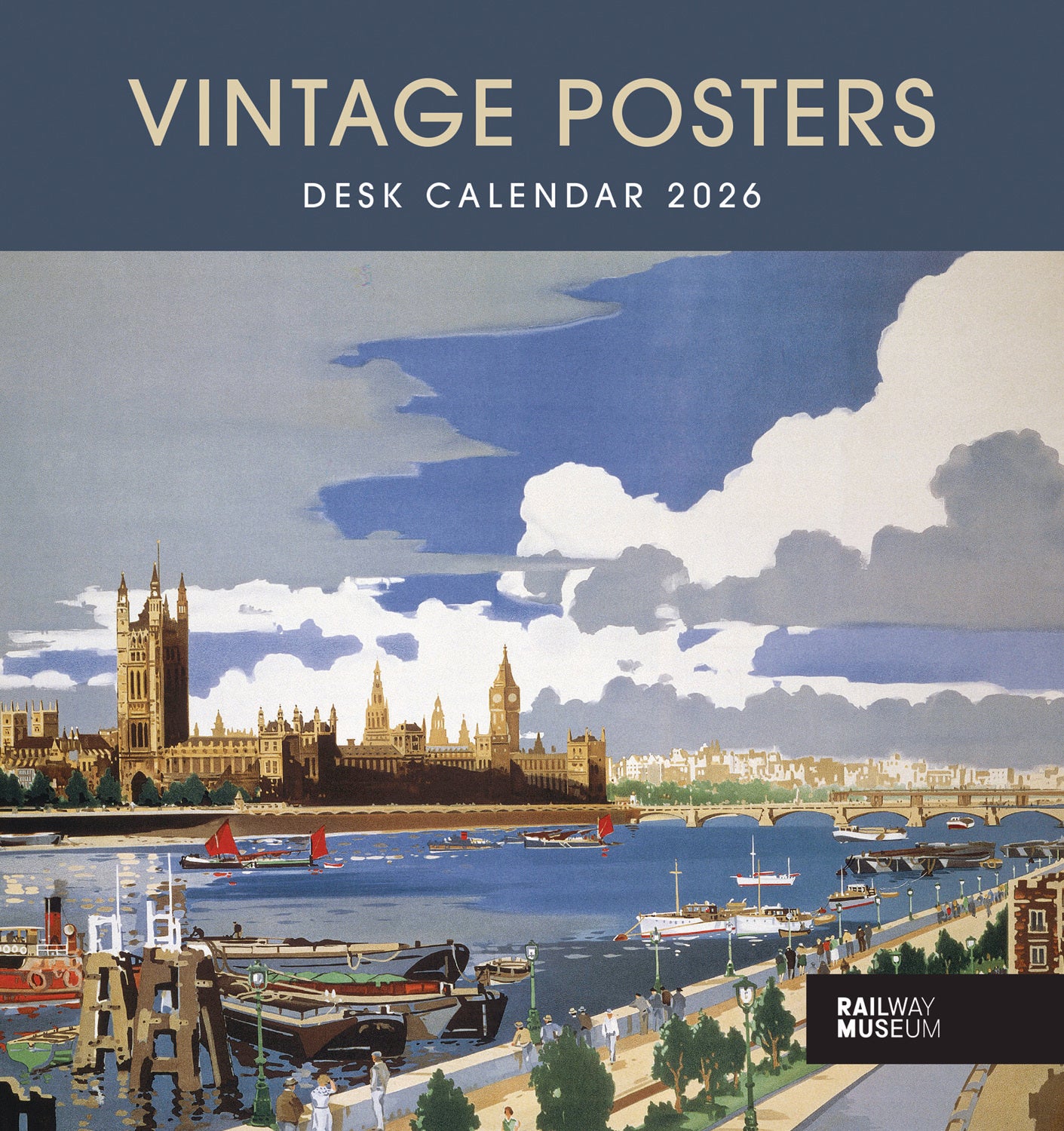 Vintage Posters, NRM Easel Calendar 2026