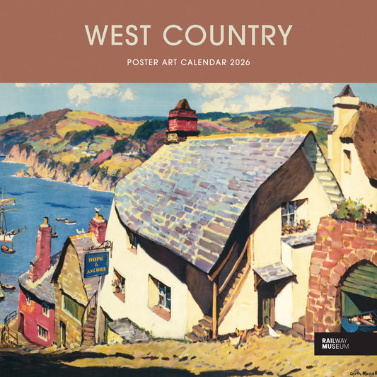 West Country Poster Art NRM Wiro Wall Calendar 2026