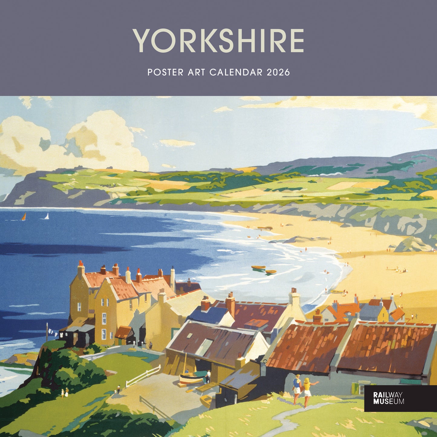 Yorkshire Poster Art NRM Wiro Wall Calendar 2026