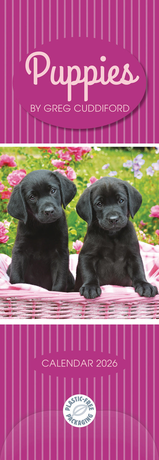 Puppies By Greg Cuddiford Slim / WPL Calendar 2026