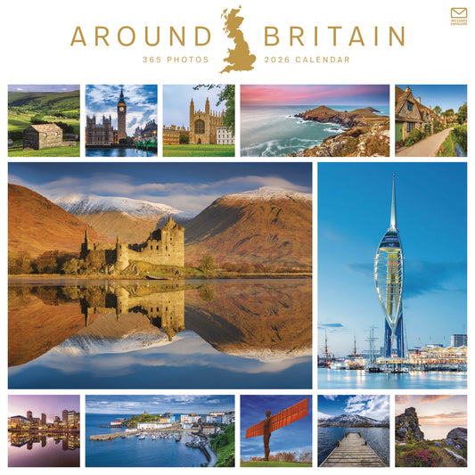 Around Britain Wall Calendar 2026