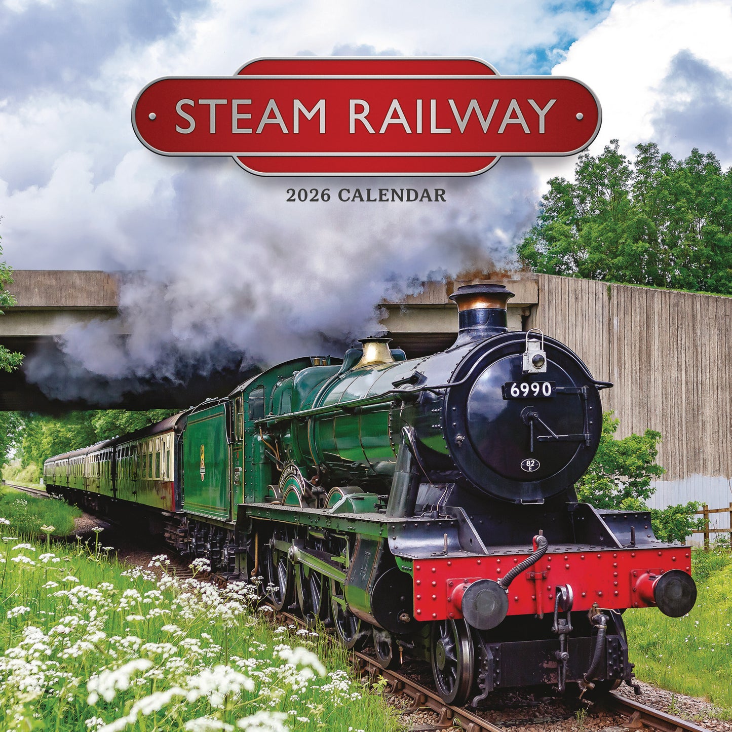 Steam Railway Wall Calendar 2026