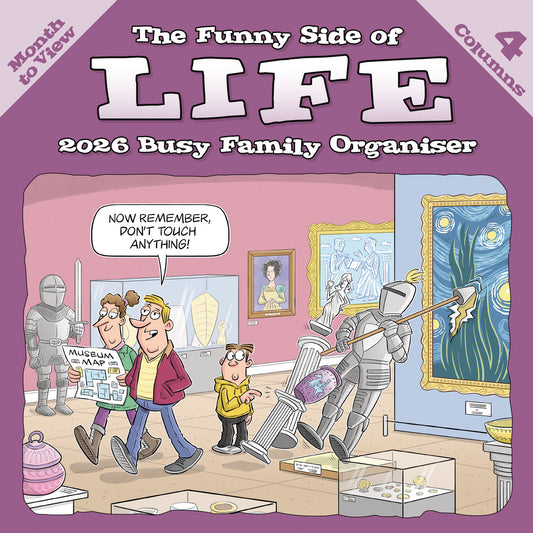 Funny Side of Life Wiro Planner Wall Calendar 2026