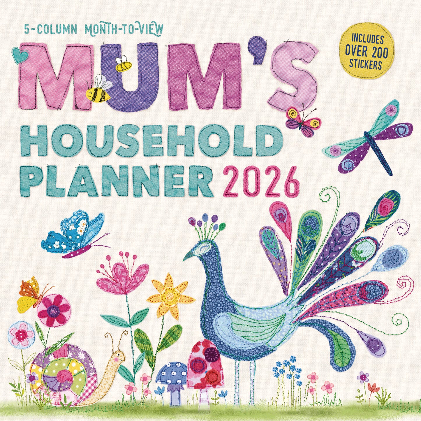 Mums Fabric Household Planner Wall Calendar 2026