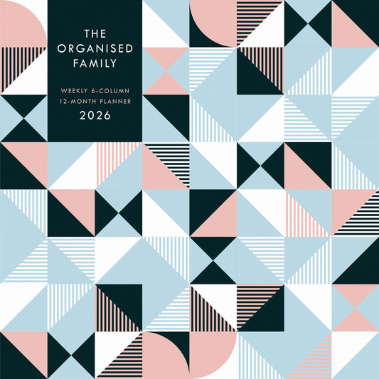 Organised Family (Geometric) WTV Planner Wall Calendar 2026