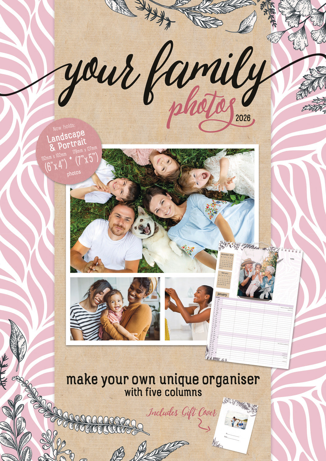 Your Family Photos Planner A3 Calendar 2026