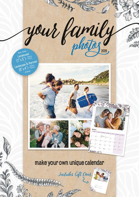 Your Family Photos A4 Calendar 2026