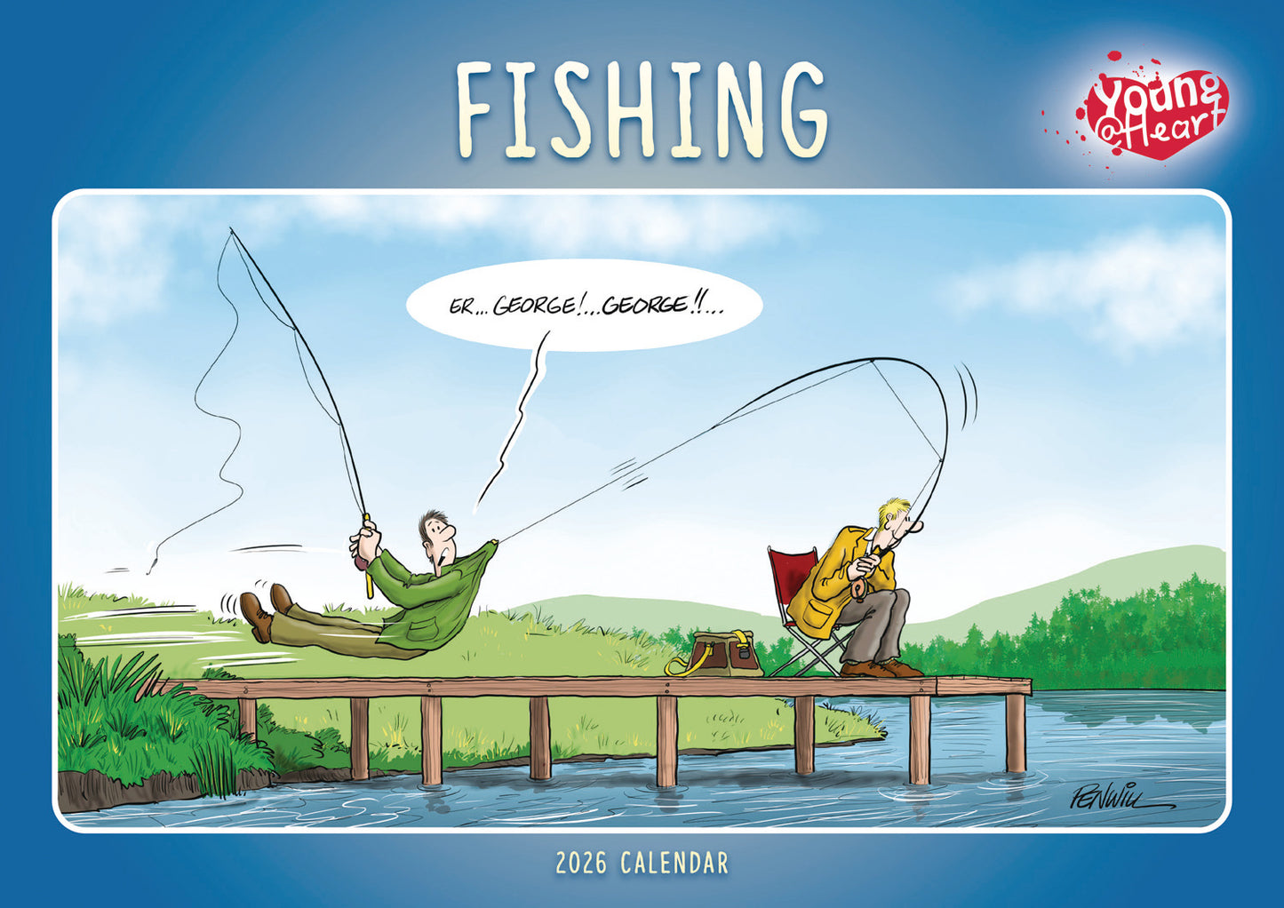 Fishing, Young At Heart A4 Calendar 2026