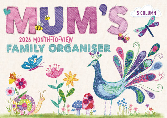 Mums Fabric & Buttons MTV Planner A4 Calendar 2026