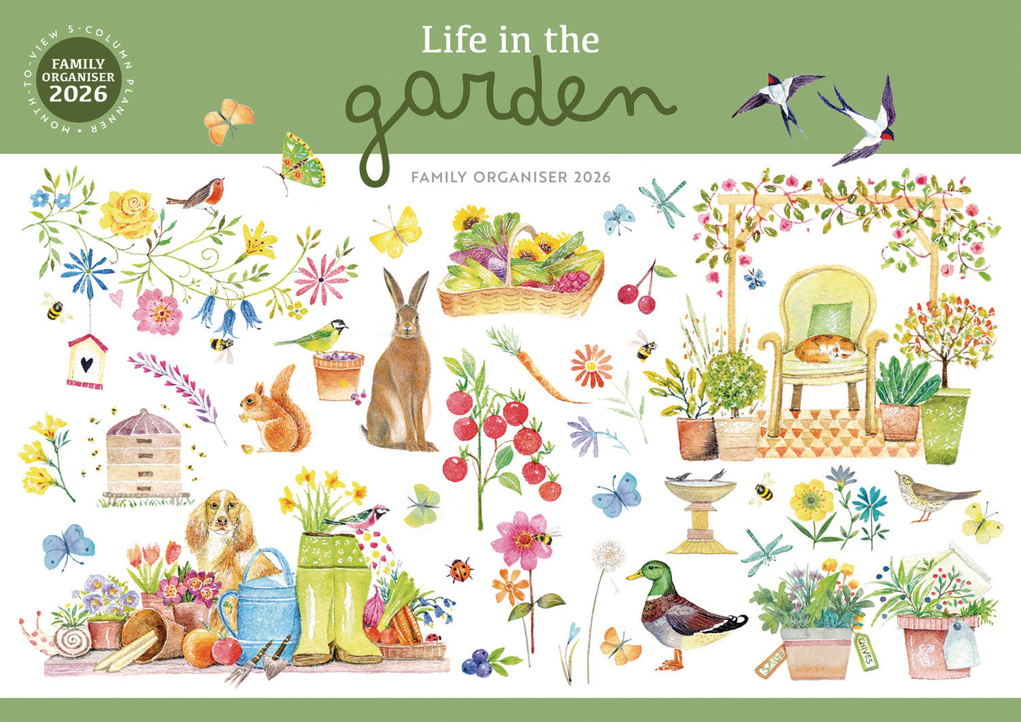 Life in the Garden MTV Planner A4 Calendar 2026