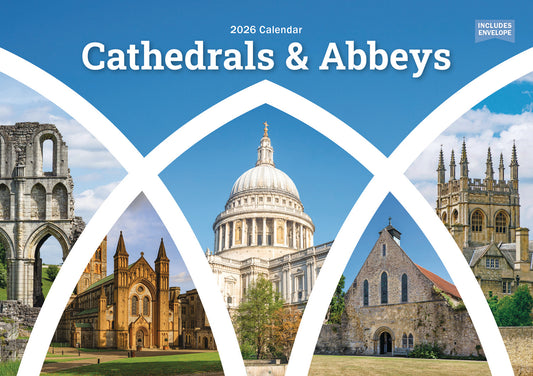 Cathedrals and Abbeys A5 Calendar 2026