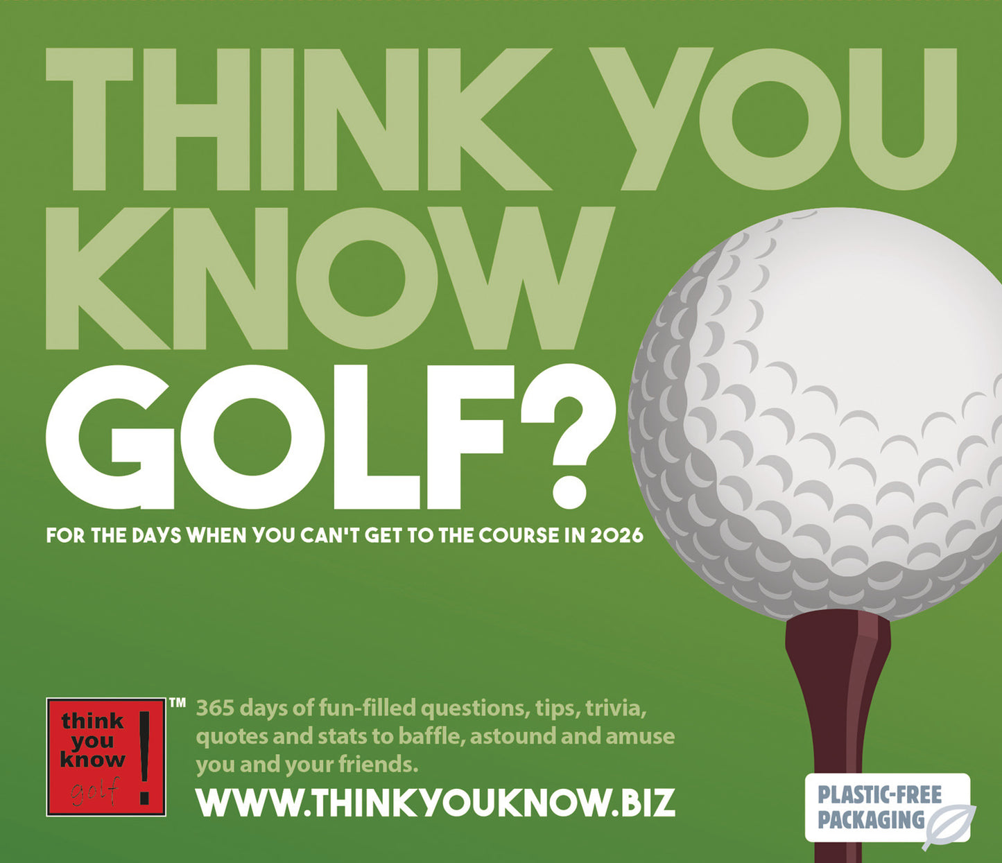 Think You Know Golf Box Calendar 2026