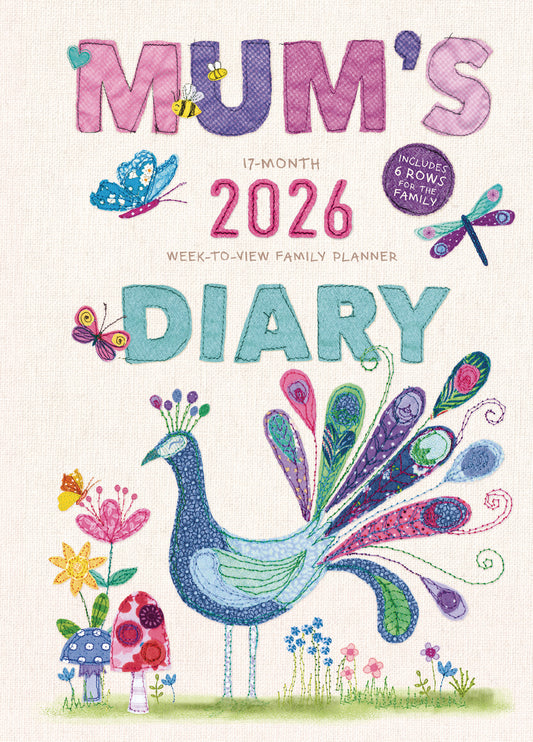 Mums Fabric Planner A5 Wiro Diary 2026