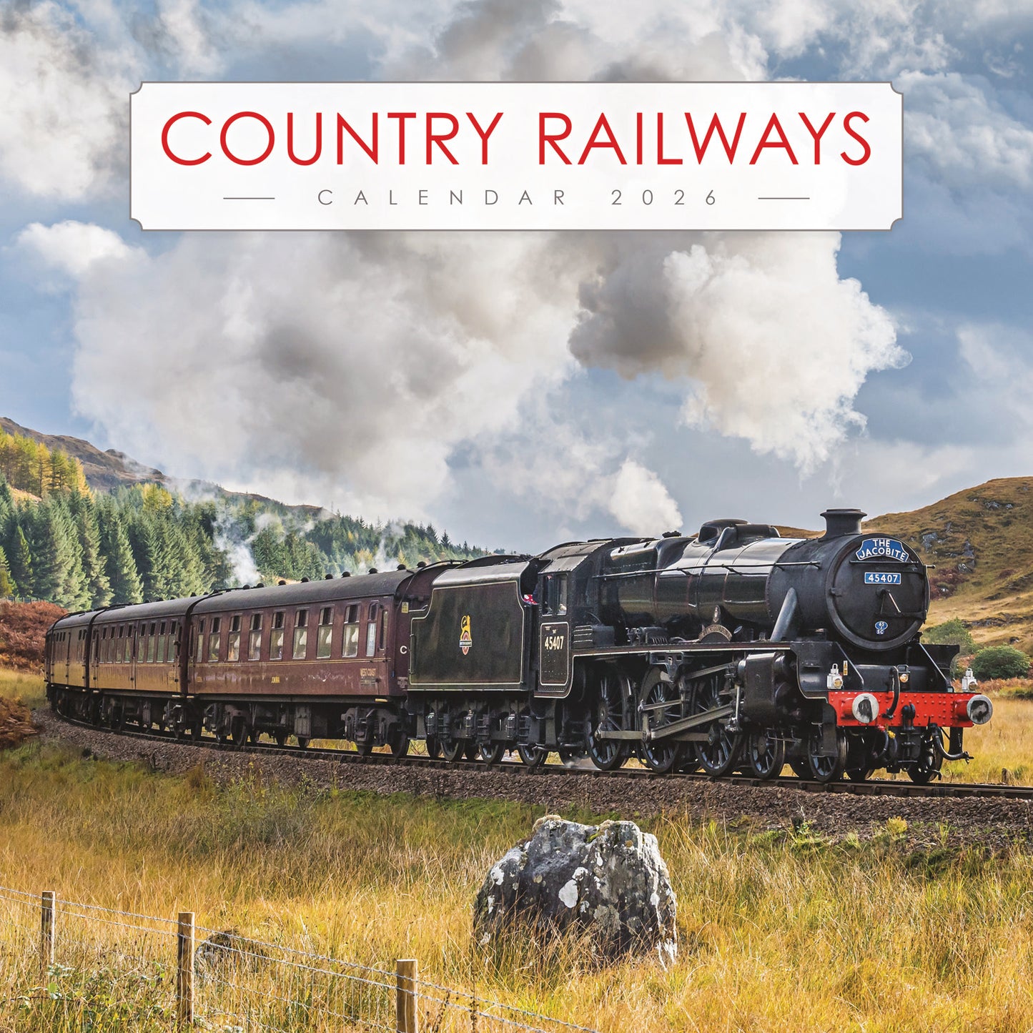 Country Railways Wiro Wall Calendar 2026