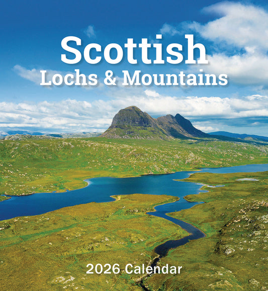 Scottish Lochs & Mountains Mini Easel Calendar 2026