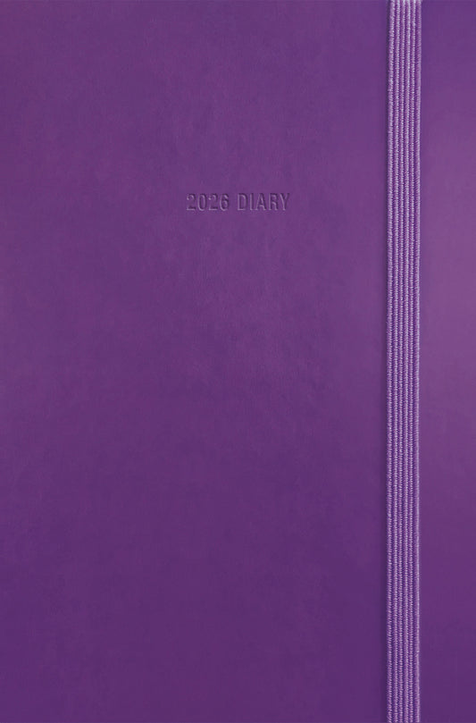 Fashion Purple Soft Touch Pocket Diary 2026