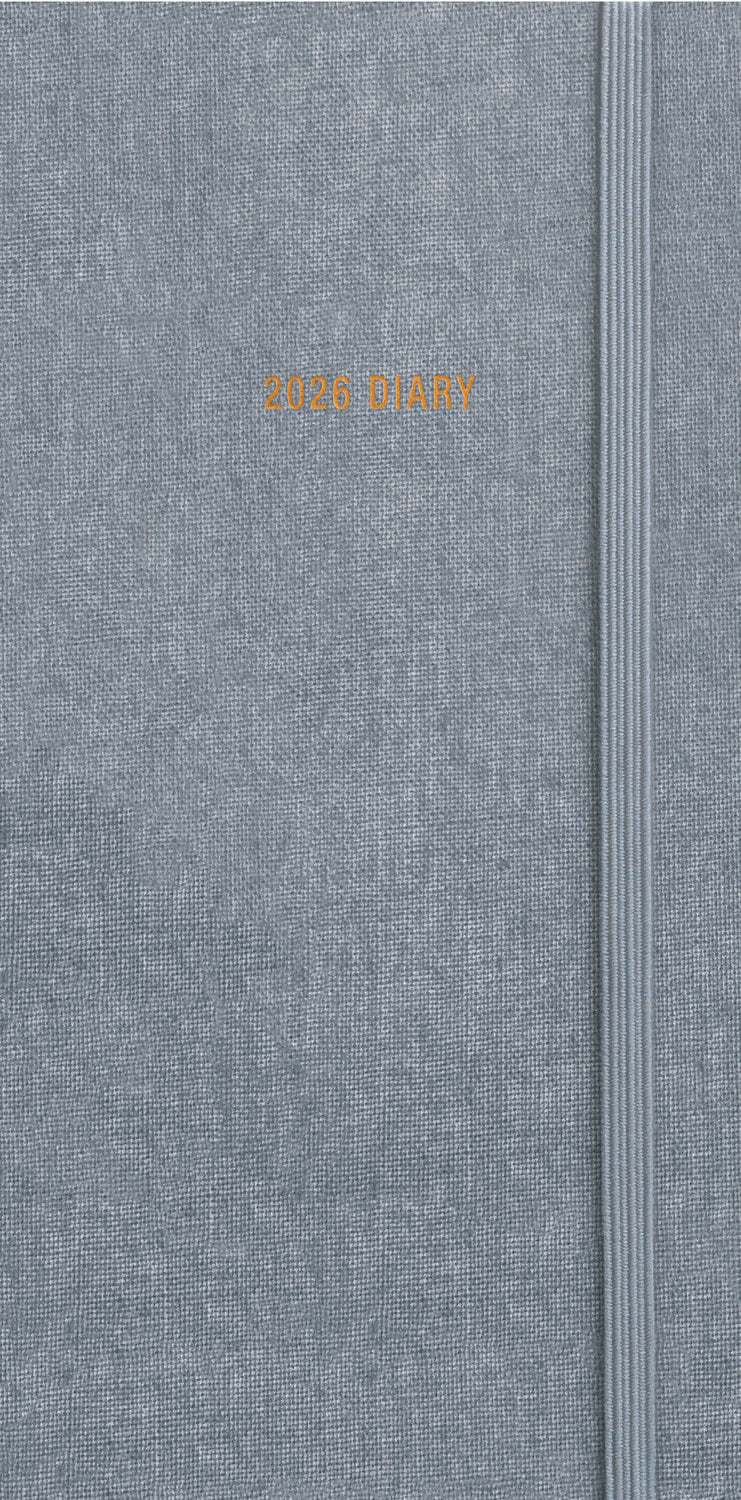 Fashion Charcoal Slim Dlx Diary 2026