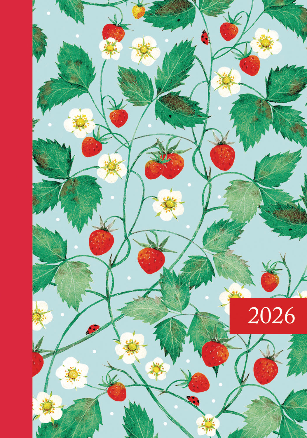 Fashion Strawberry Floral A6 Diary 2026