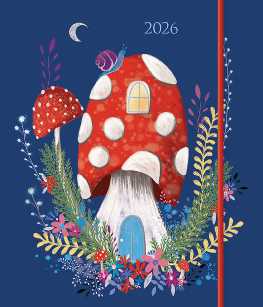 Fashion Toadstool Square Pocket Diary 2026