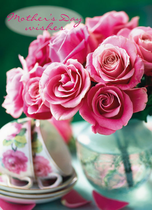 Mother's Day Card - Flower Tea Cups