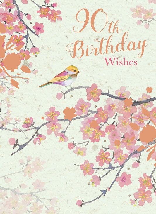 Age To Celebrate Card - 90 Little Bird