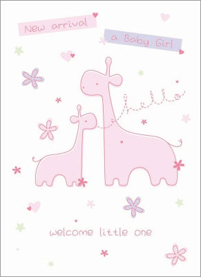 New Baby Card - Little Girl (Baby Girl)