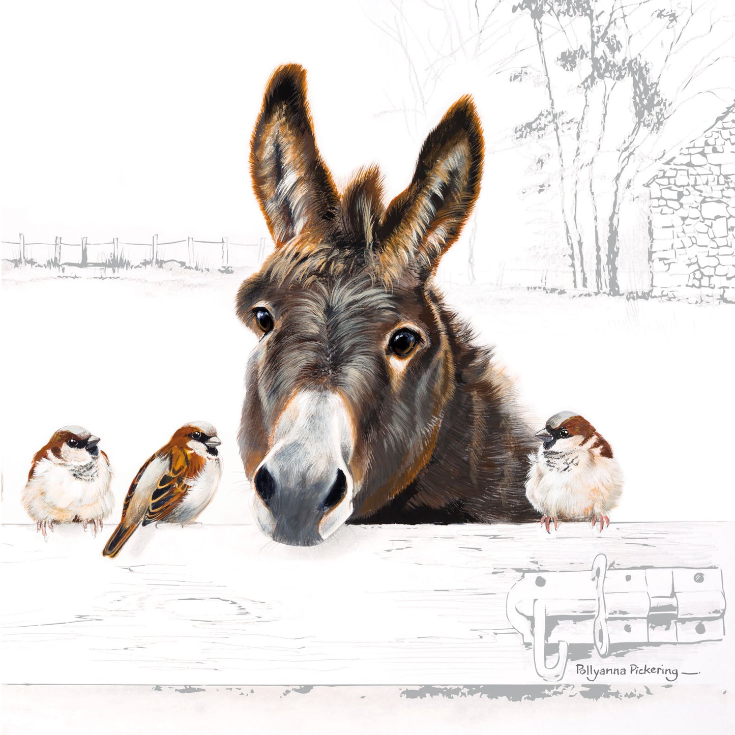 Pollyanna Pickering Countryside Card Collection - Donkey