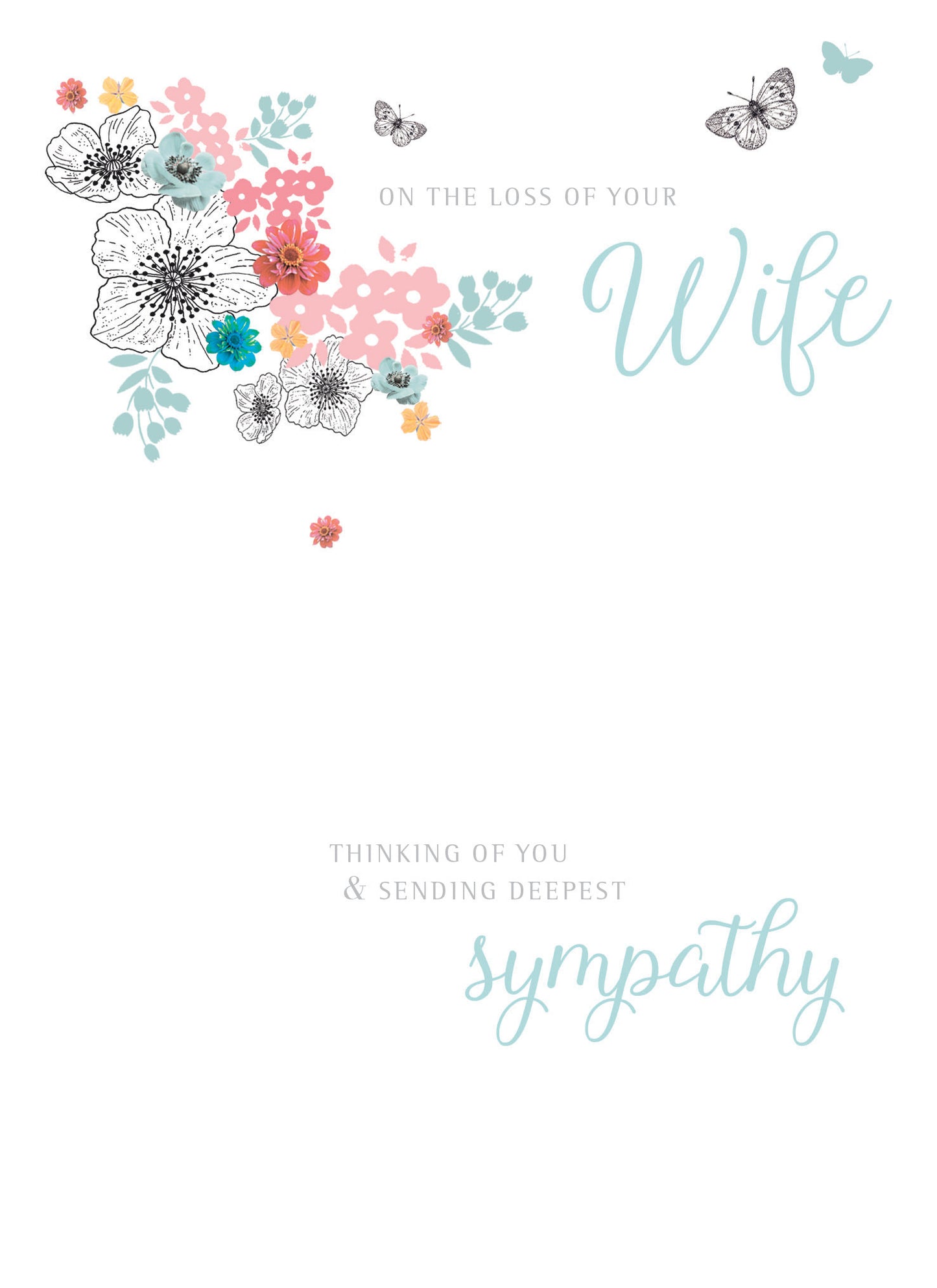 Sympathy Card - Loss Of Wife