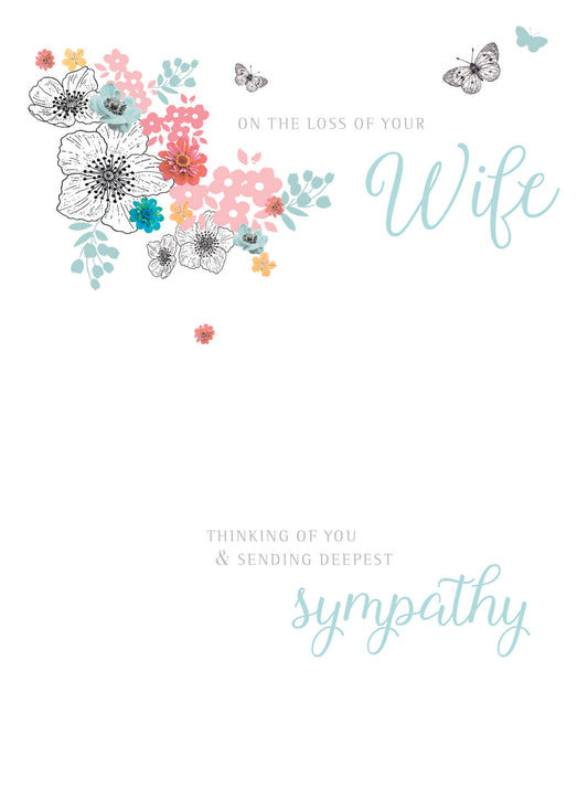 Sympathy Card - Loss Of Wife