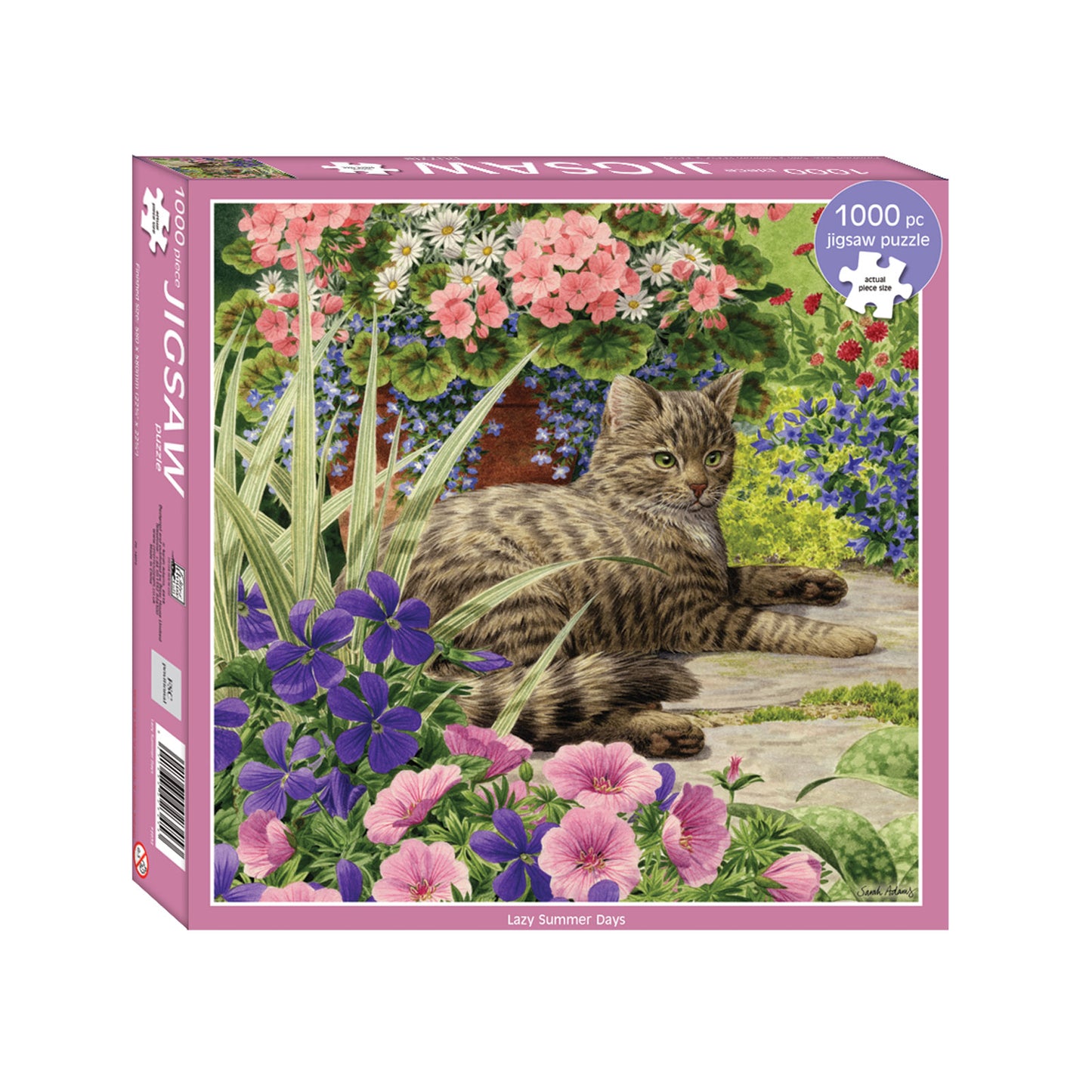 Square Jigsaw - Cat Lazy Summer Days