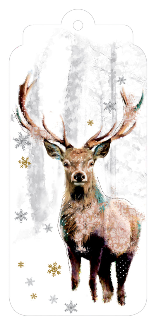 Christmas Wrap & Tags - Snowflake Stag