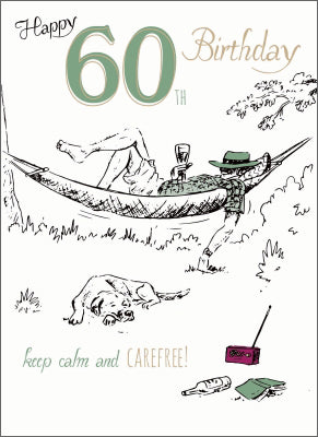 Young At Heart Card - 60 Male - Hammock Time